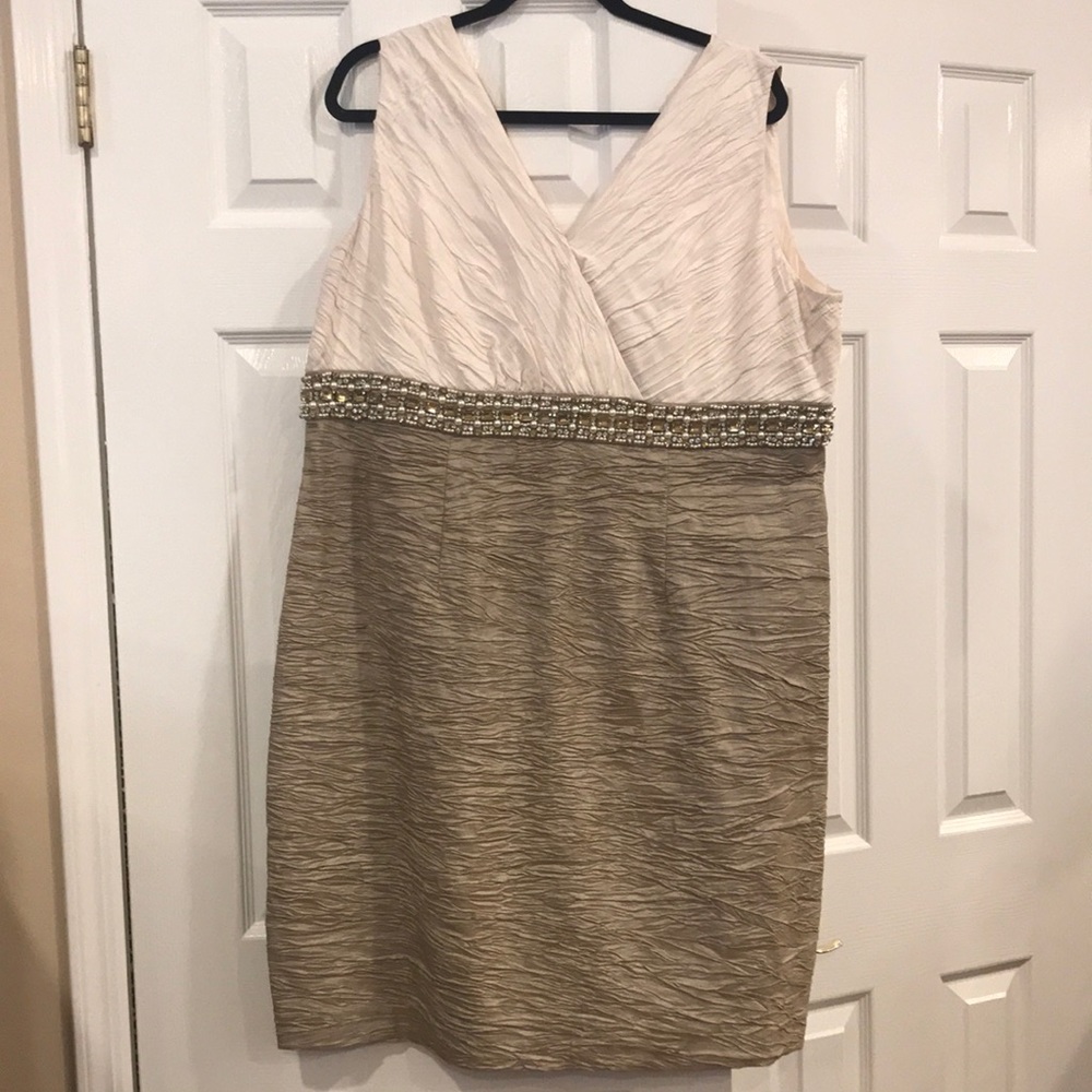 Beige &Tan evening dress